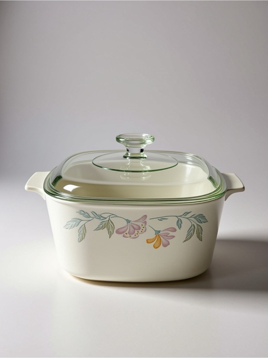 Other - Vintage Corning Ware Casserole Dish in “Pastel Bouquet” or “Pink Trio” Pattern